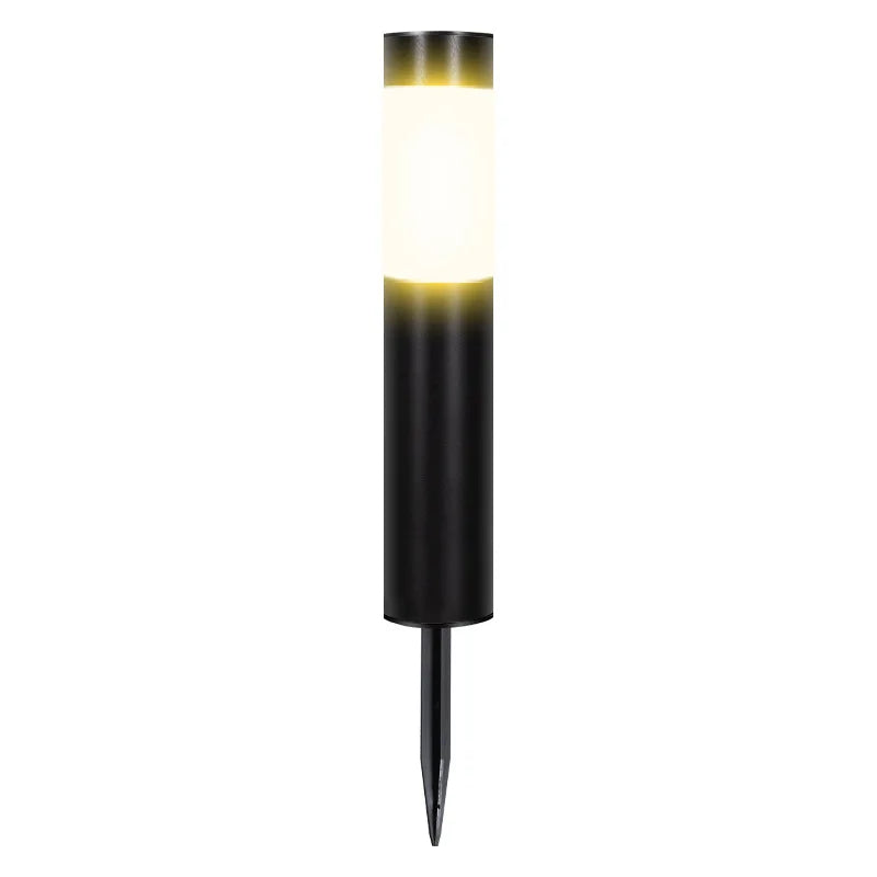 Solar Garden Pathway Lights Outdoor LED Lighting Ground Plug Bollard Light for Patio Gardens Pathways Lawn Yard