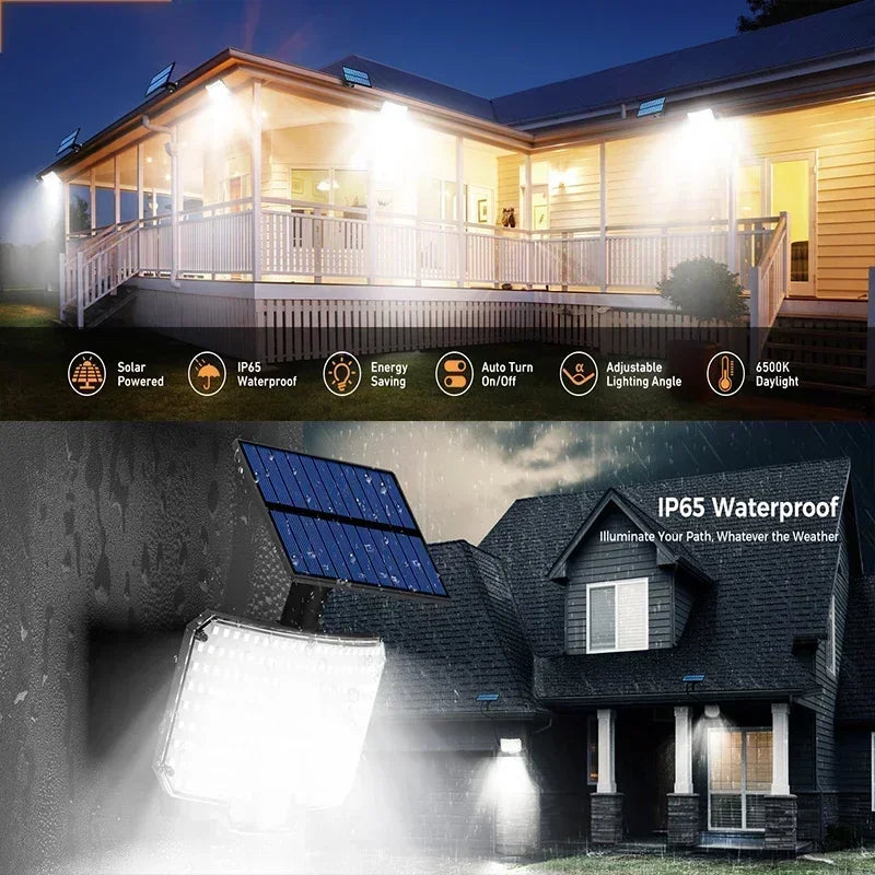 Solar 234 LED Outdoor Street Diameter Light with Motion Sensor and Remote Control