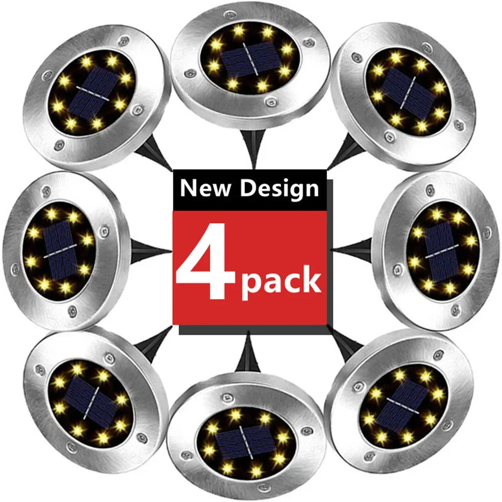 Solar Ground Light Garden Lamp Solar Powered Landscape Path Outdoor for Yard Backyard Lawn Patio Decorative Wedding Christmas