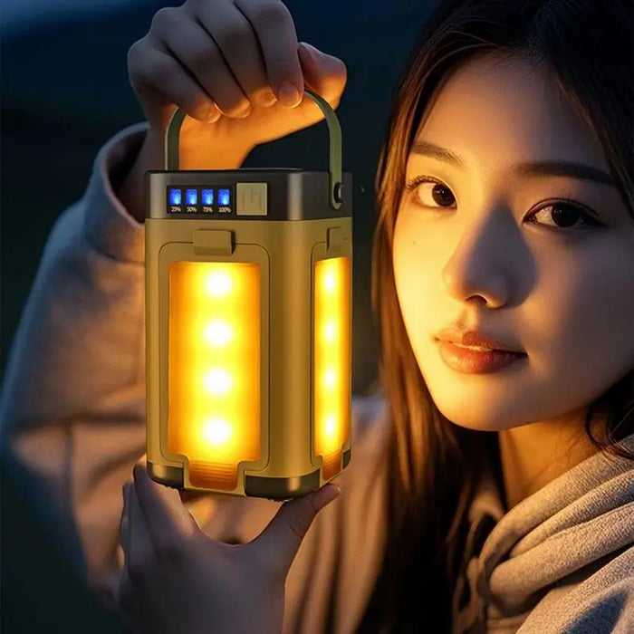 Camp Light Tent Lights For Camping Solar Portable 6 Modes Dimmable With 90 Degree Expandable 4 Led For Hiking Patio Tent Power