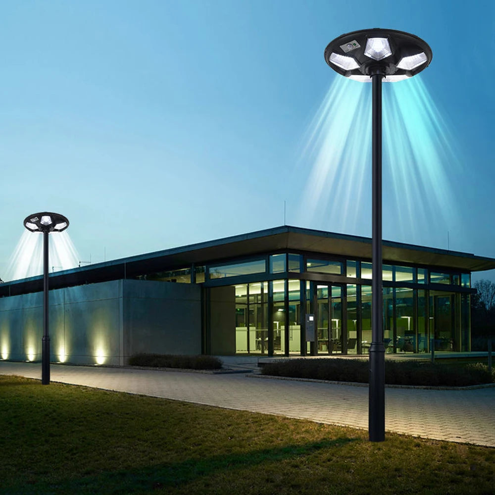 Solar outdoor street lamp UFO solar street lamp garden lamp with sensorintelligent light sensesuitable for all kinds of scenes