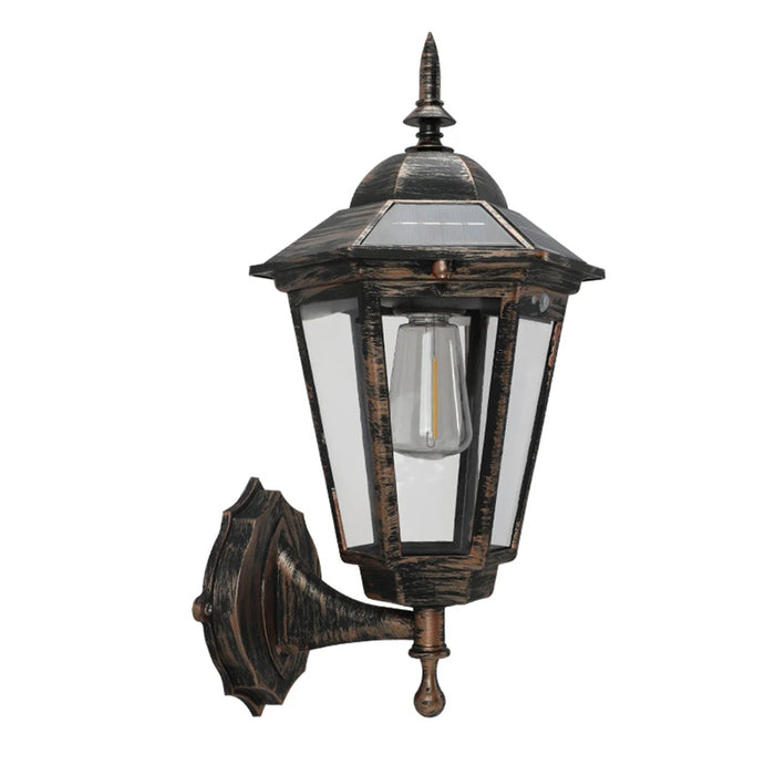 E2 Solar Flame Hanging Lantern Lights Outdoor IP65 3 Modes Solar Powered Lamp Wall Mounted Lights Fence Patio Porch Garden Decor