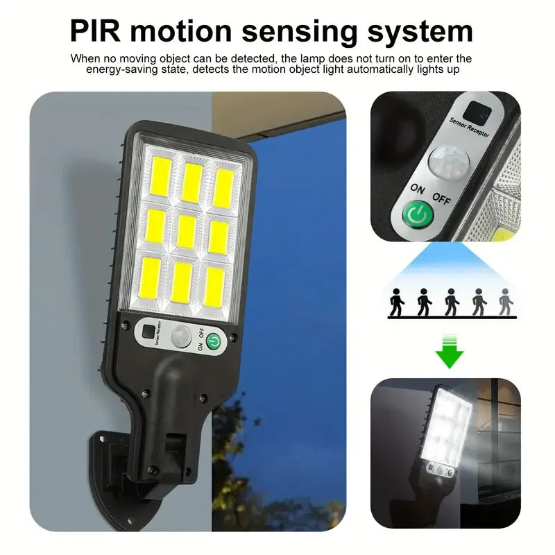 Solar Street Lights Outdoor Waterproof Human Body Sensing Courtyard Garden Wall Household Lights Rural Road Lighting Wall Lights