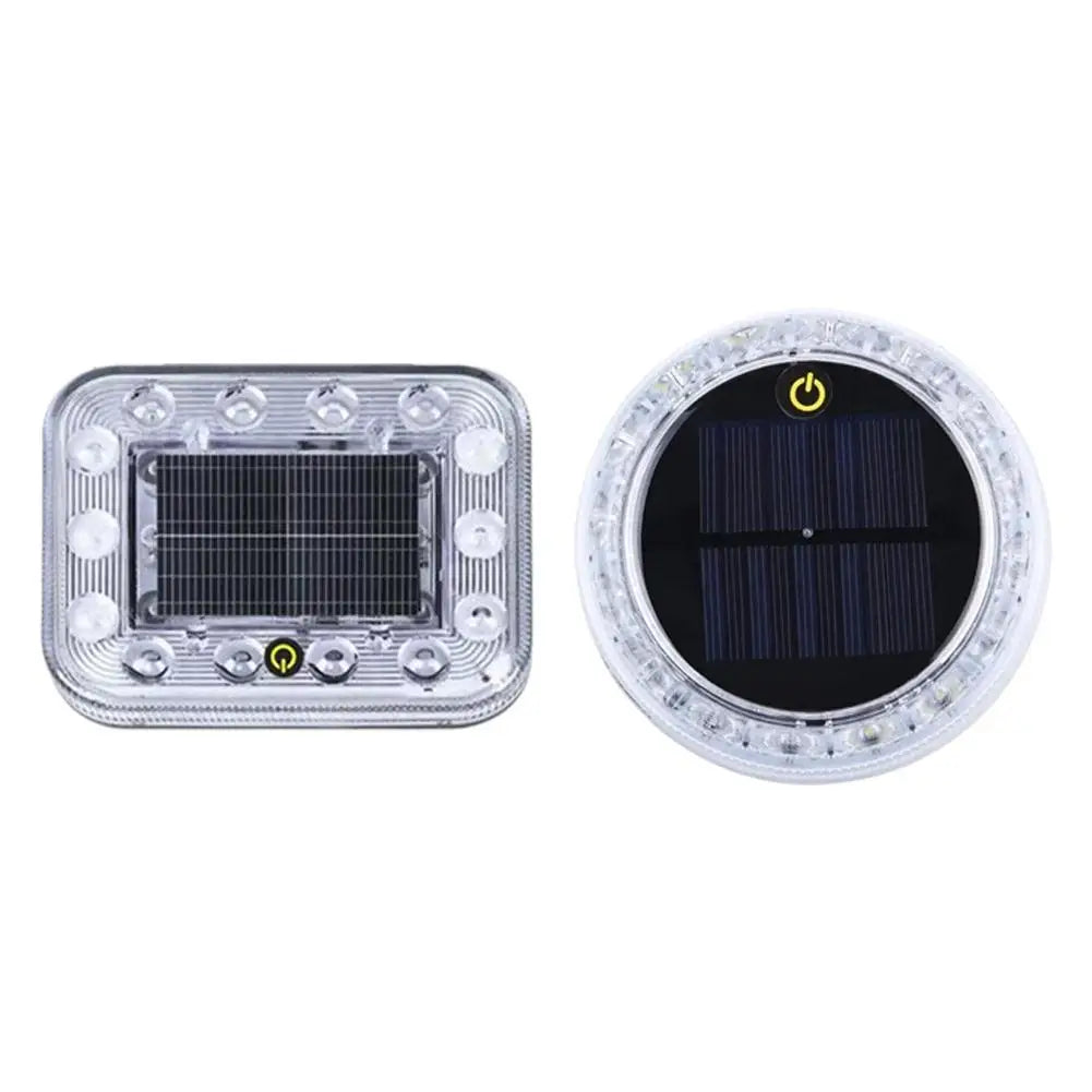 Car Solar Warning Light Multi Mode Touch Control Sensitive Flashing Lights Magnetic Light Sensing Car Accessories For Trucks SUV