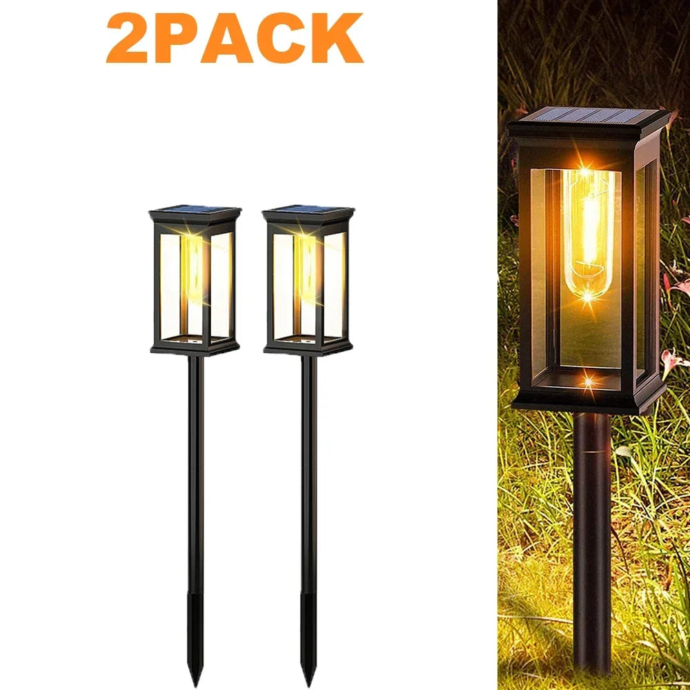 1/2/4/6 Pack Solar Pathway Lights Outdoor Waterproof Walkway Light Solar Powered Landscape Lights for Driveway Lawn Patio Yard