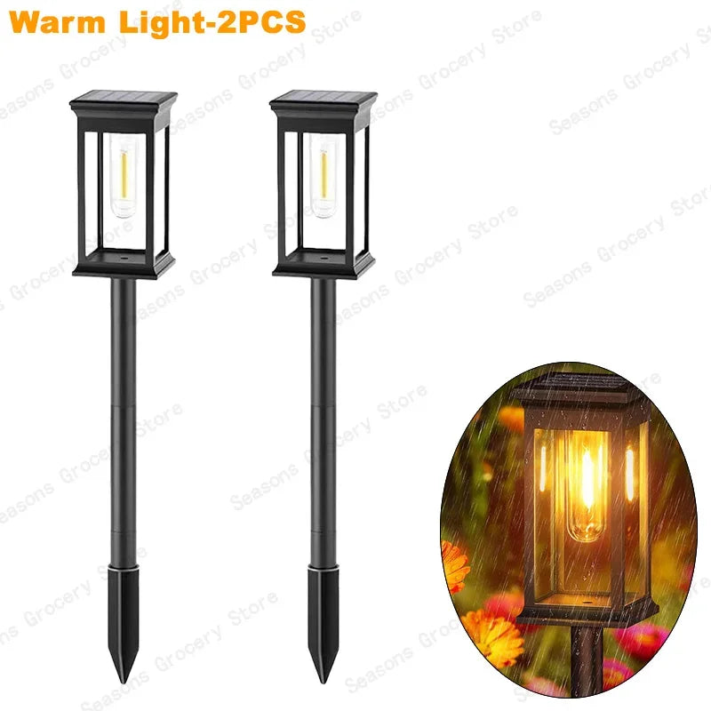 Led Solar Pathway Lights Waterproof Outdoor Solar Lamp for Garden/Landscape/Yard/Patio/Driveway/Walkway Lighting Solar Lights