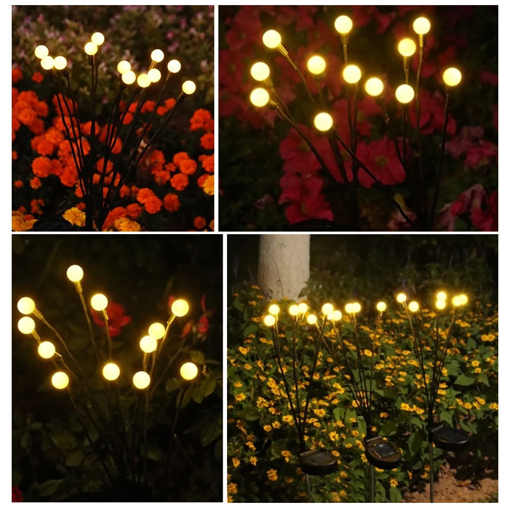 1/2/3/4PCS LED Solar Outdoor Jellyfish Swaying Lights Waterproof Garden RGB Mushroom Lawns Lamp for Patio Yard Garden Decoration