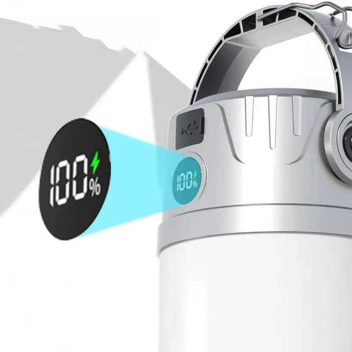 Camping Solar Lights Outdoor Tent Light Foldable Picnic Lantern 4 Speed Adjustable Lamp Flashlight Rechargeable LED Camp Lantern