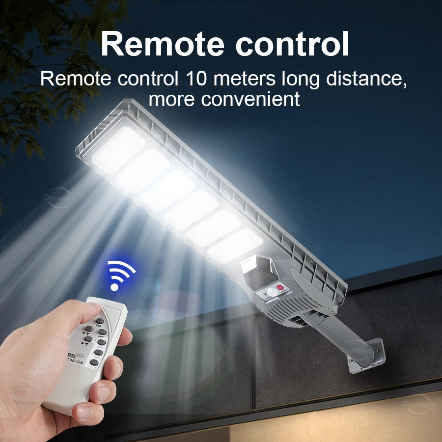Powerful Solar LED Light Outdoor 20000000LM 6000W Wall Lamp 3 Modes Motion Sensor Security Lighting Solar Lamp for Garden Path