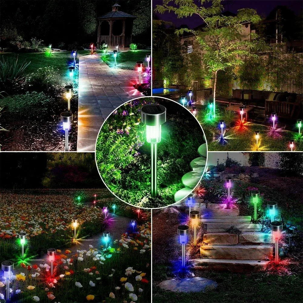 Outdoor Solar Landscape Lawn Lights Garden Lights Waterproof Decoration Lights for Pathways Patio Yards Lawns Walkways