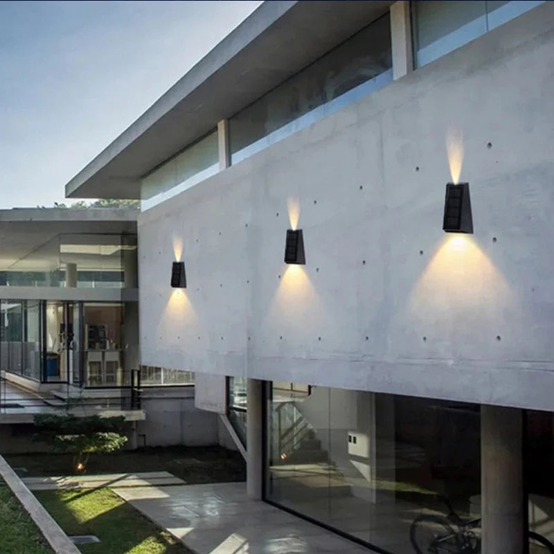 NEW Solar Wall Lights Outdoor Waterproof Street Decoration Wall Lighting LED Solar Power Porch Lamp For Villa Patio Garden