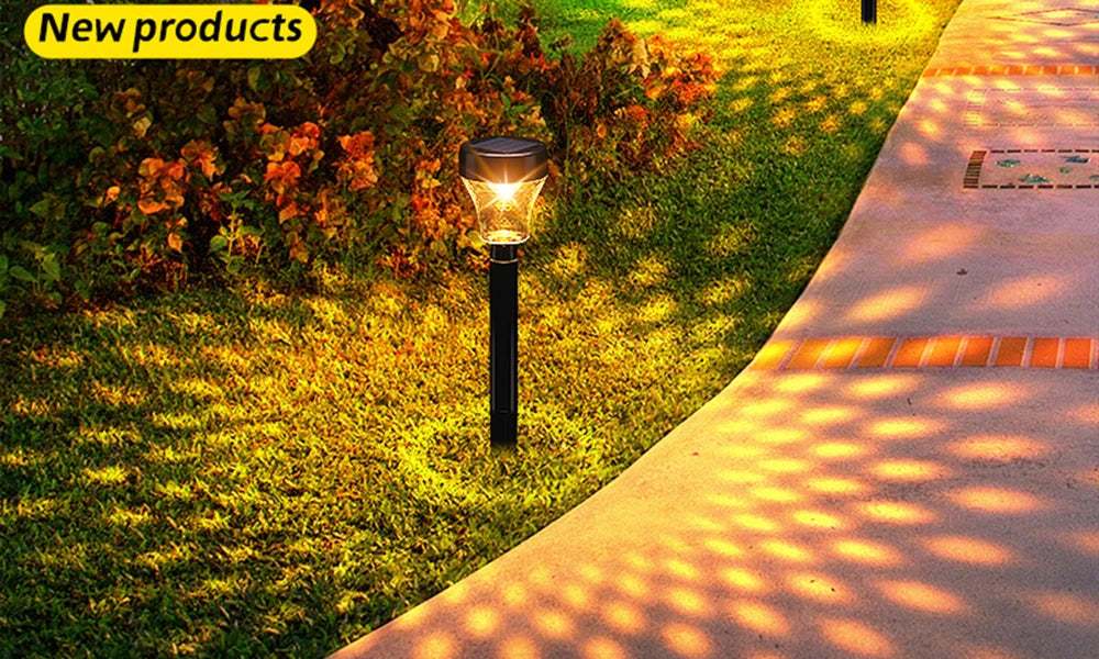 2/6/8pcs Led Solar Pathway Lights Waterproof Outdoor Solar Lamp for Garden/Landscape/Yard/Patio/Driveway/Walkway Lighting