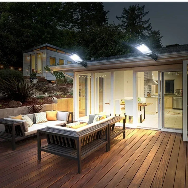 1~6PCS Solar Wall Lamp Motion Sensor 3 Working Modes Outdoor Garden Courtyard Security Waterproof Decoration Street Lights