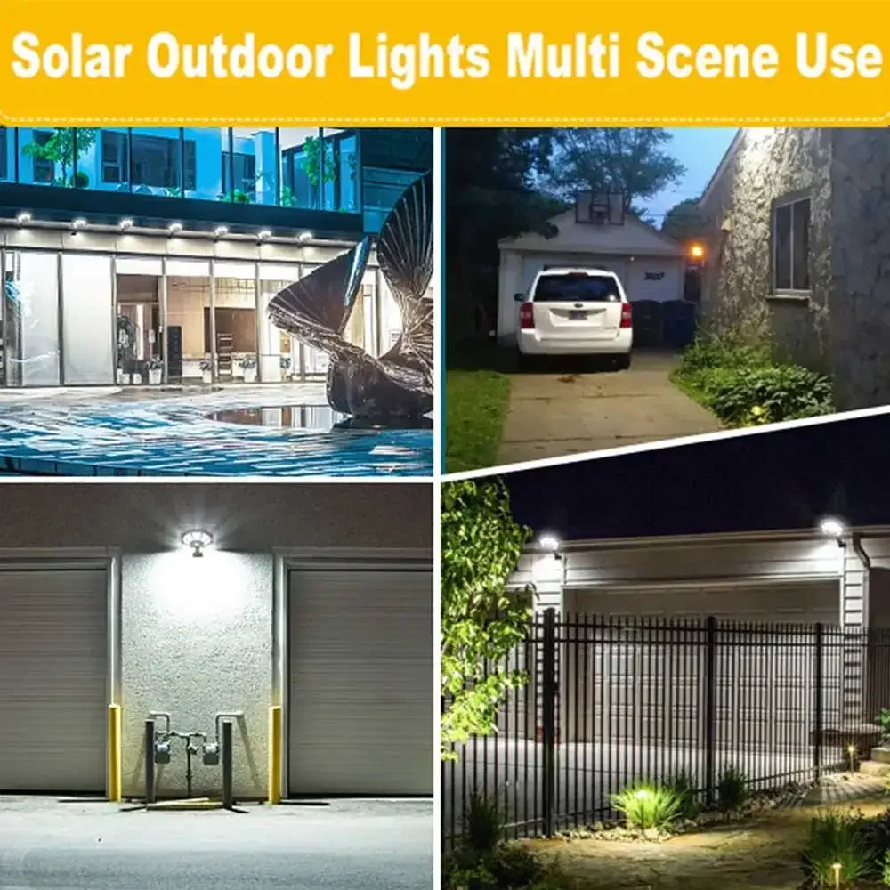 168LED/COB Solar Light with Motion Sensor Outdoor Street Lights 8 Light Powered Outdoor Light Motion Sensor for Yard Street Lamp