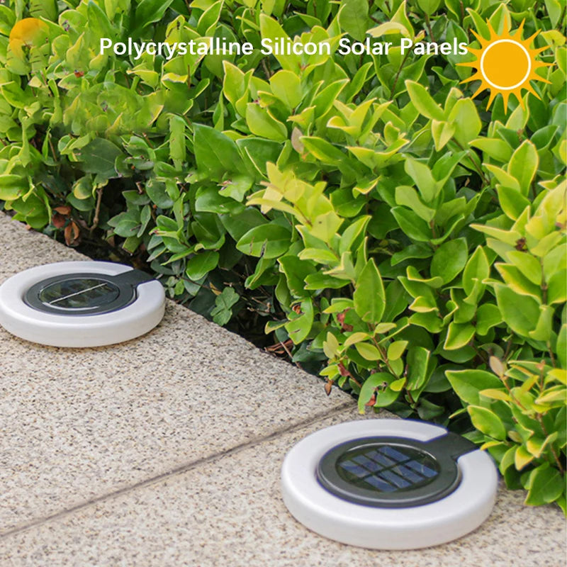 1/4Pack Solar Outdoor Lights,LED Waterproof Atmosphere Light,Warm white lamp,for Garden Fence Buried Lawn Porch Walkway Decor