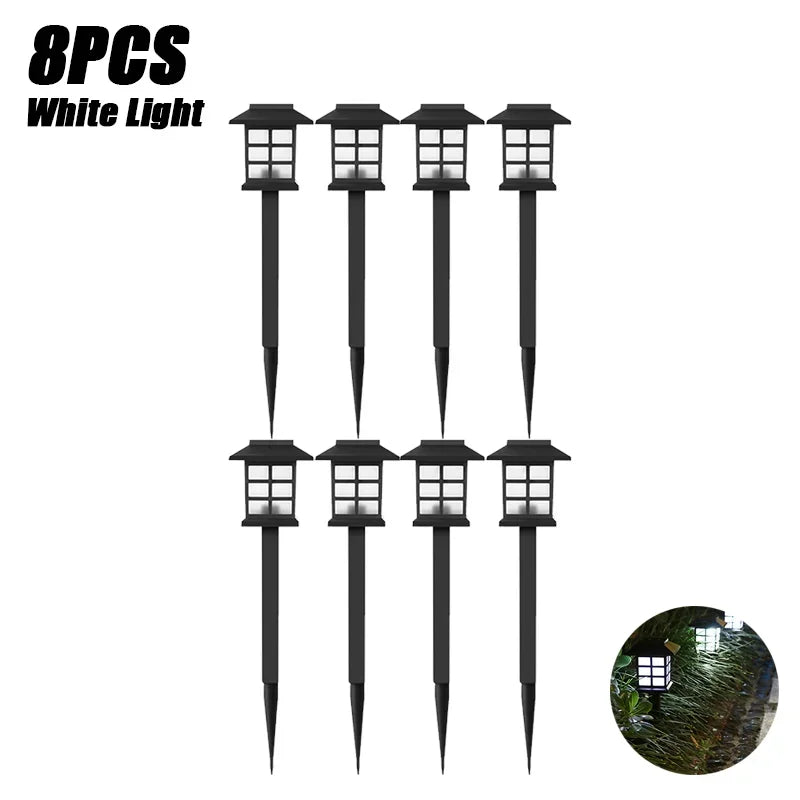 Led Solar Pathway Lights Waterproof Outdoor Solar Lamp for Garden/Landscape/Yard/Patio/Driveway/Walkway Lighting