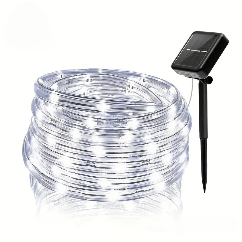 7m/12m/22m/32m Solar LED String Light Outdoor Waterproof Garden Decorations Lights Wedding Garland Solar Rope Fairy Lamp