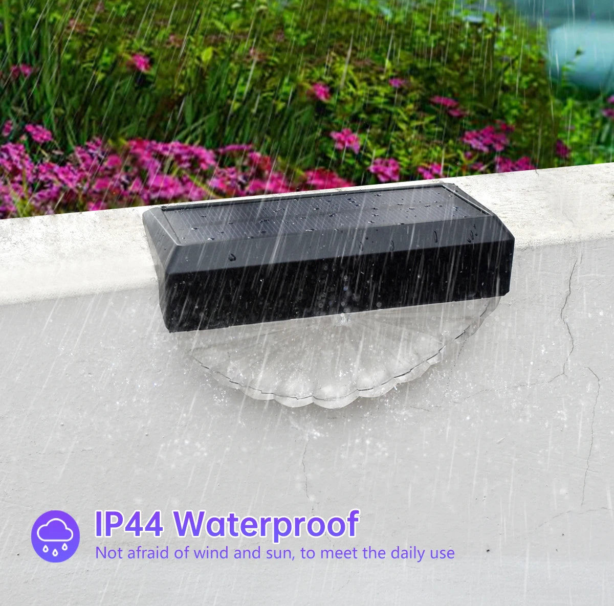 Solar Deck Lights Outdoor Waterproof LED Lights for Patio Stairs Yard Garden Pathway Step and Fences Warm White/Color Changing