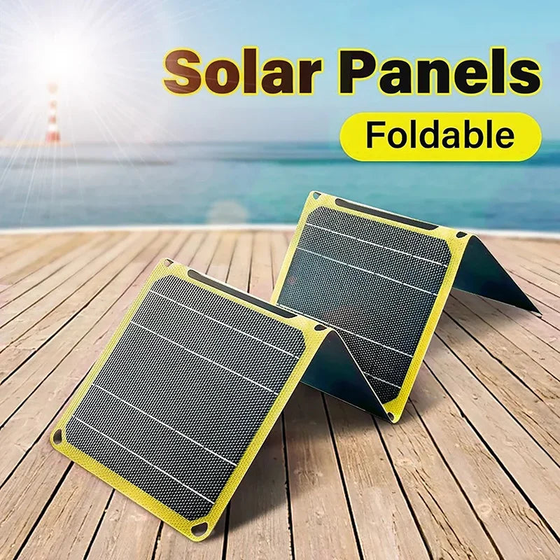 Outdoor Flexible Solar Panel 5V 30W 40W Portable Battery Mobile Phone Charge PD QC 3.0 9V 12V for USB A C Cells Power Bank