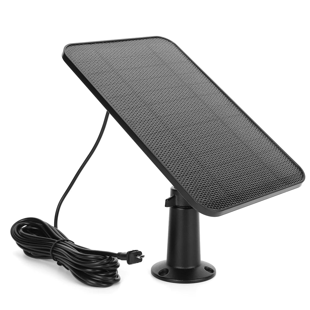 Solar Battery Charger 4W Solar Power Bank Waterproof Micro USB with Rubber Plug for Blink XT/XT2/Outdoor Camera(3rd Gen)