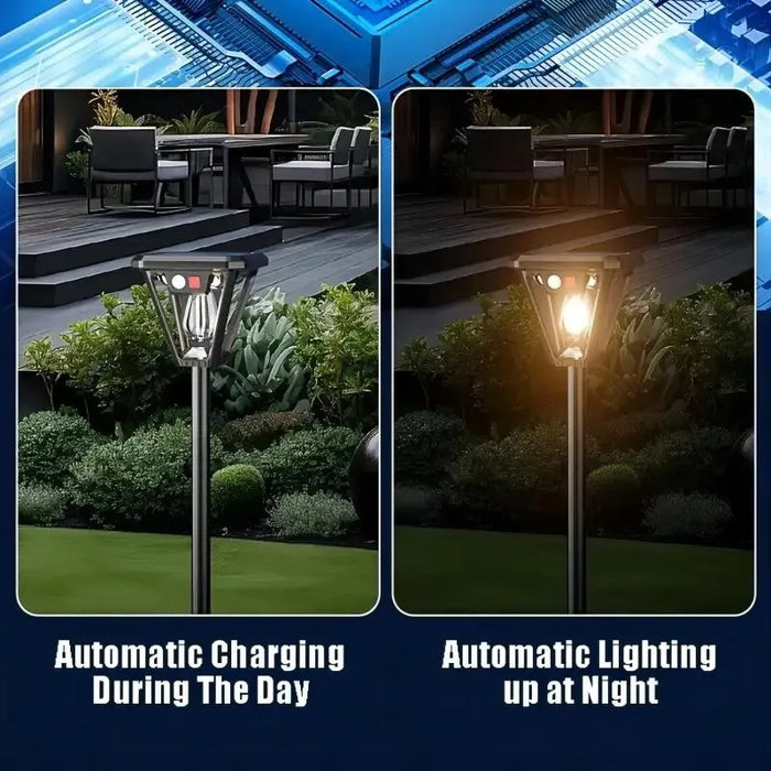 Solar Motion Sensor Light Outdoor LED Waterproof Lawn Street Garden Villa Porch Wall Mounted and Plug-in Dual-Purpose Camping