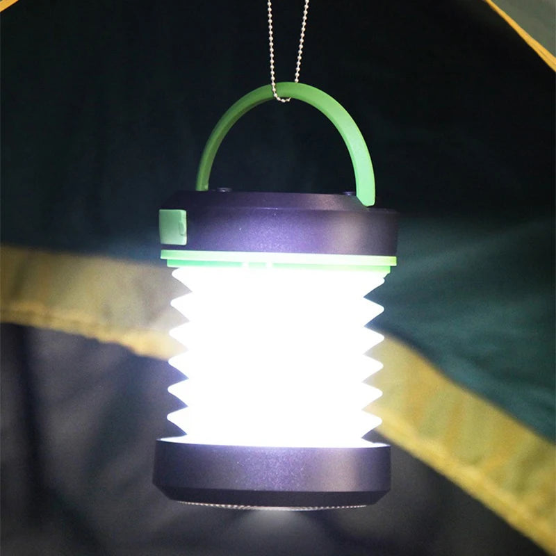 Camping Light Solar Rechargable Foldable Portable Lantern Power Bank Waterproof Flashlight Solar Lamp Camp Outdoor 