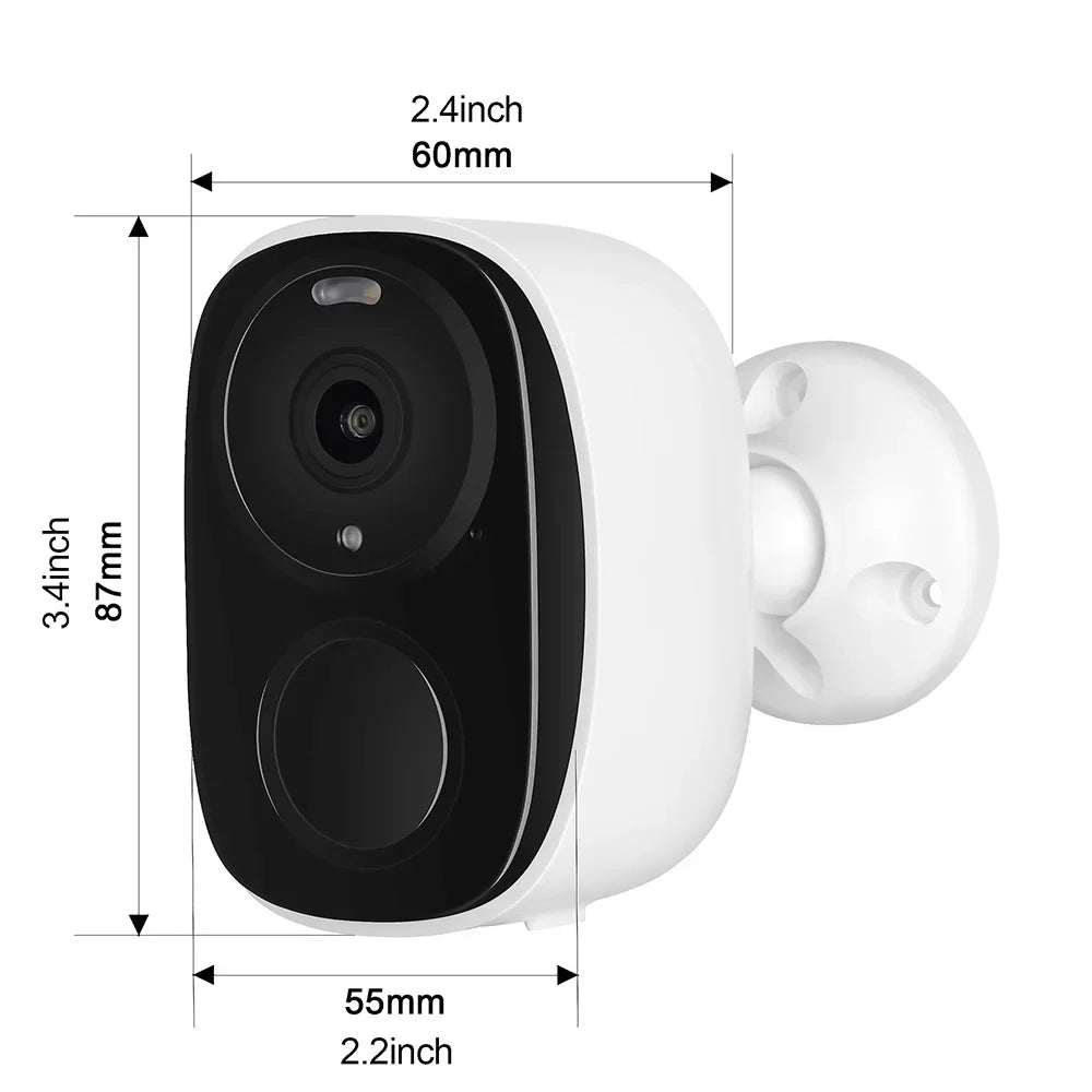 SANSCO 5MP Solar WIFI Surveillance Camera PIR Motion Detection 110° Wide Angle Outdoor Wireless Battery Security Protection CCTV