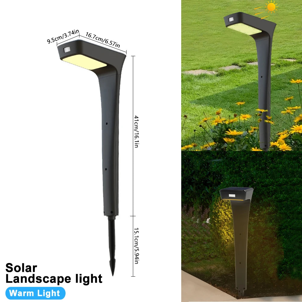 Solar Garden Pathway Lights Outdoor Bright Landscape Lighting Yard Walkway Waterproof Solar Powered Garden Decor Patio Porch