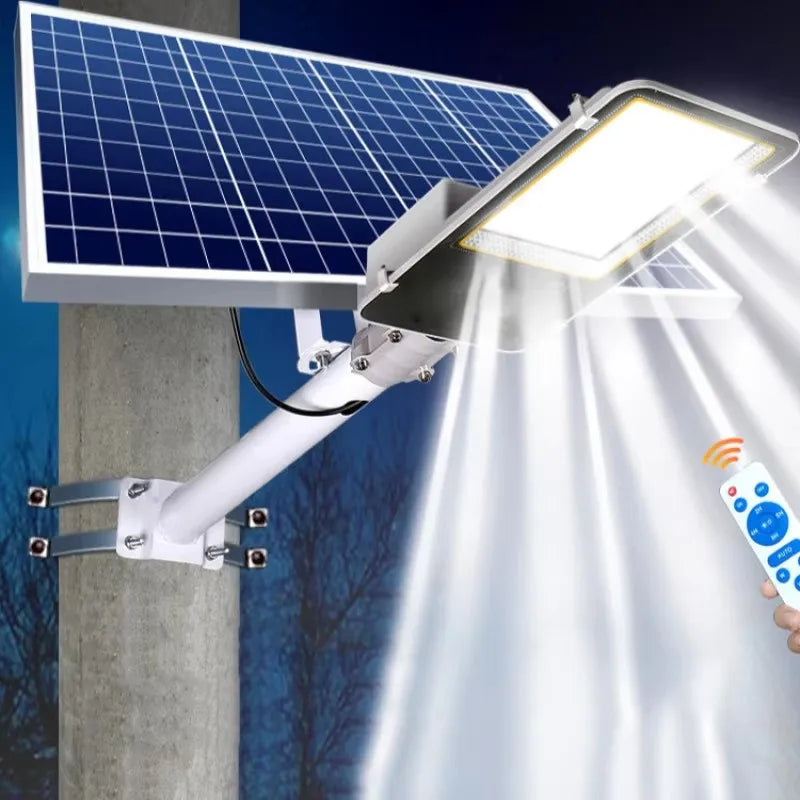 Super Bright Solar Street Light Outdoor IP67 Waterproof 3000mAh Auto on/Off Garden Lighting for Home Pathway Dusk To Dawn