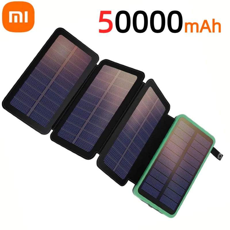 Xiaomi Solar Power Bank 200000mAh Large Capacity Super Fast Charging Foldable Outdoor Portable Powerbank for iPhone Huawei
