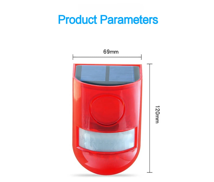 Car Alarm Solar Infrared Motion Sensor Alarm Automobile Immobilizer Security Accessories Home Systems Electronics Automobiles