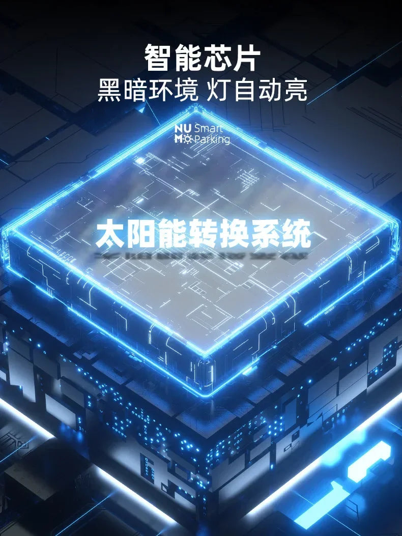 Solar Car Phone Number Plate Led Lighting Temporary Parking Card Hidden Plates Car Park Stop Multiple Number Parking Gadgets
