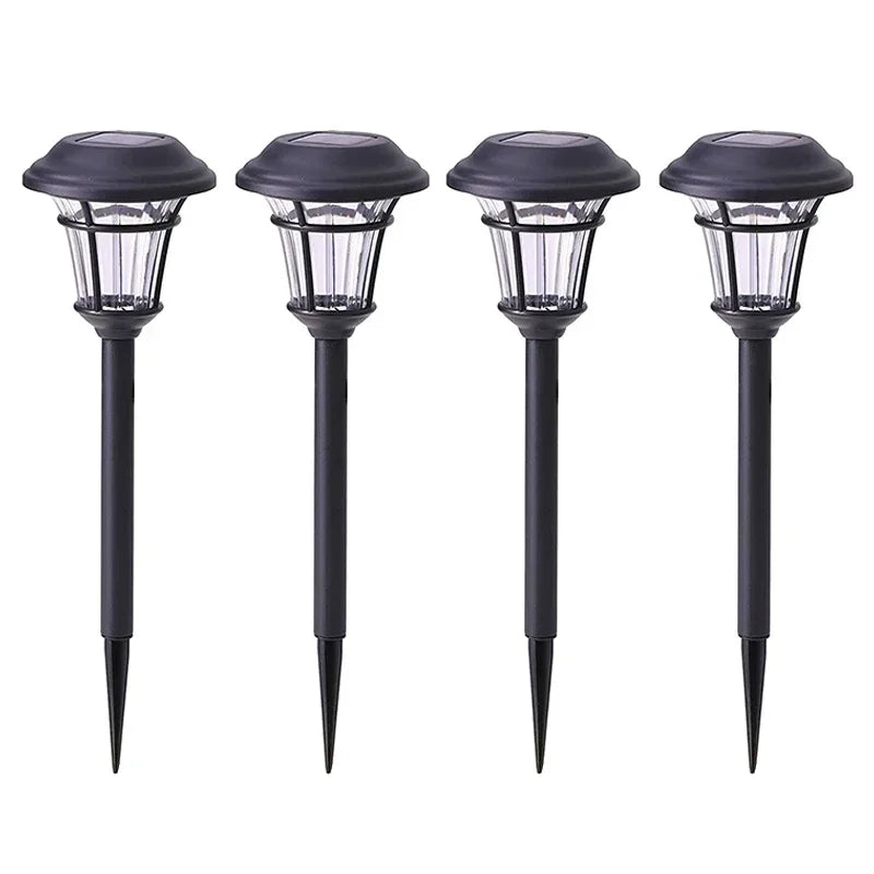 Solar Courtyard LED Ground Light Waterproof Outdoor Garden Decorative Pathway Lights for Patio Lawn Walkway Street