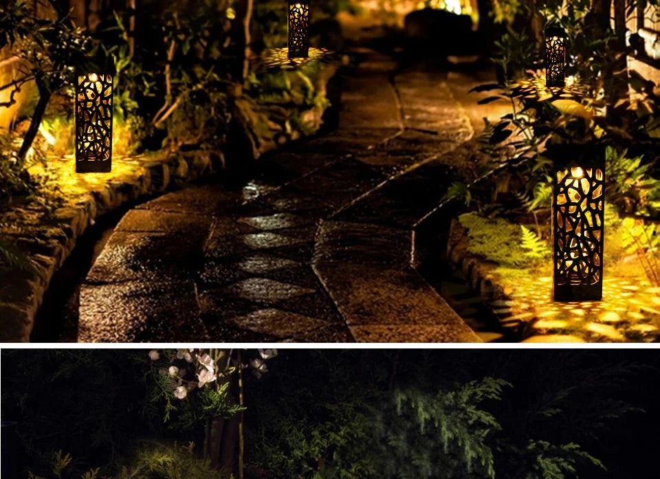 6 Pcs Outdoor Solar Landscape Lawn Light Waterproof Outdoor Lights, Solar Garden Lights Solar Yard Lights For Pathway Patio Yard
