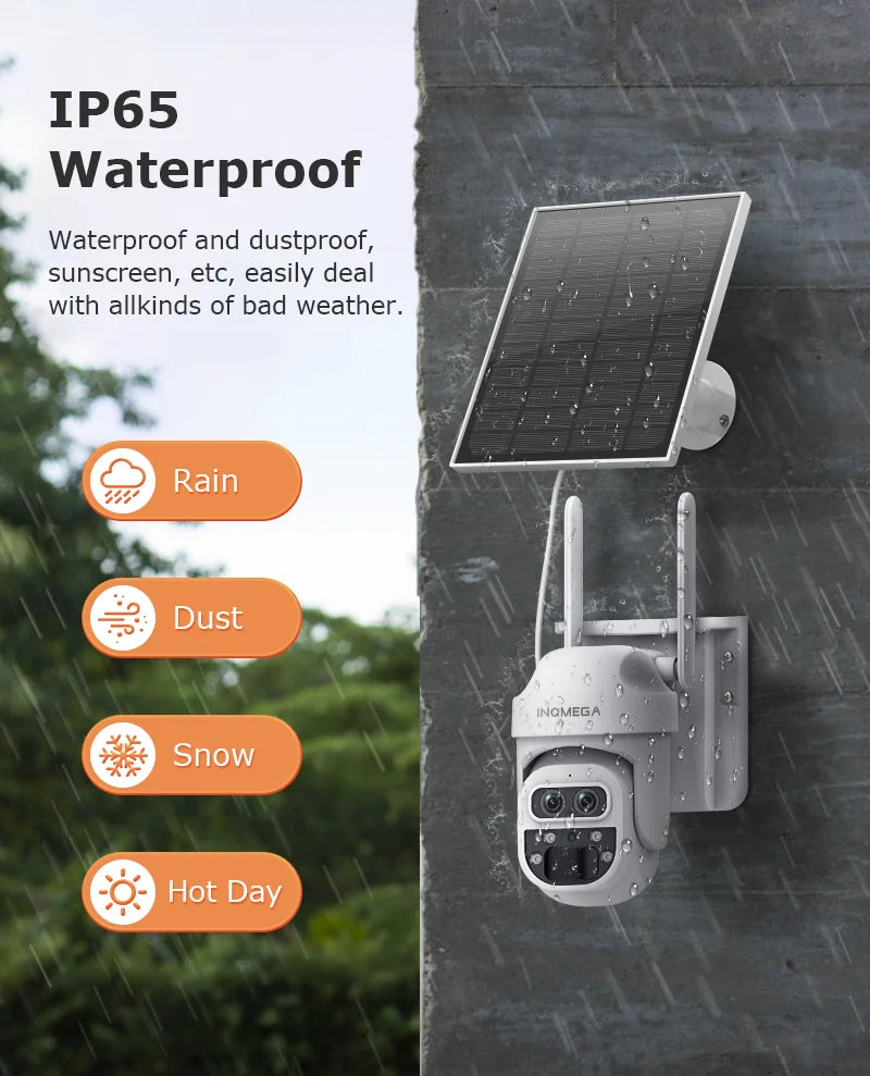 Solar Camera Security Cameras Wireless WIFI / 4G Solar Outdoor Camera 8MP 4K 12X Zoom SIM Human Detection Security Kamera