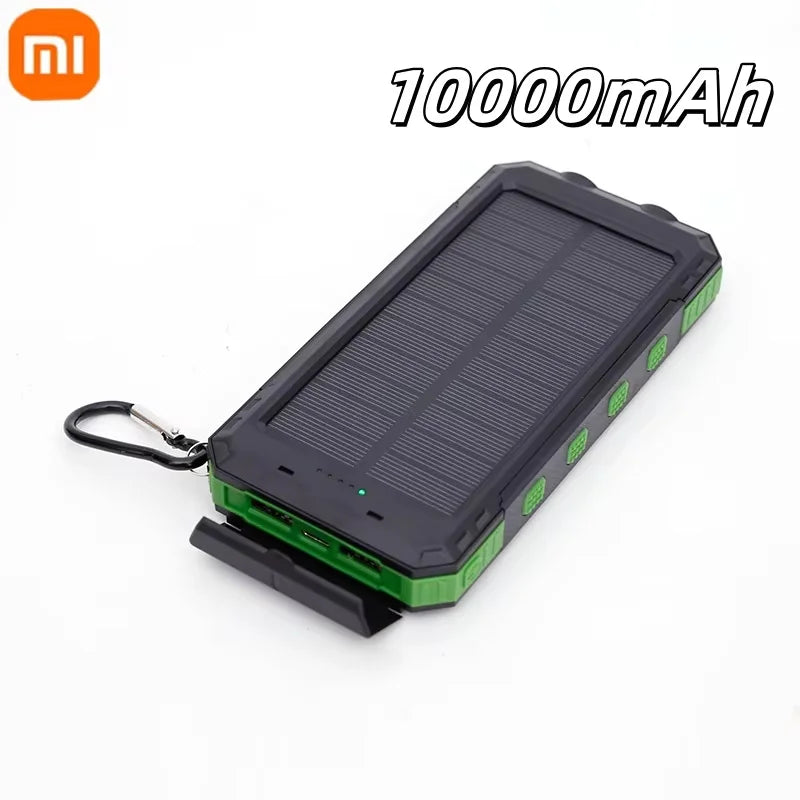 Xiaomi Solar Power Bank 50000mAh Portable Charging Poverbank External Battery Charger Strong Light LDE Light for iphone Huawei