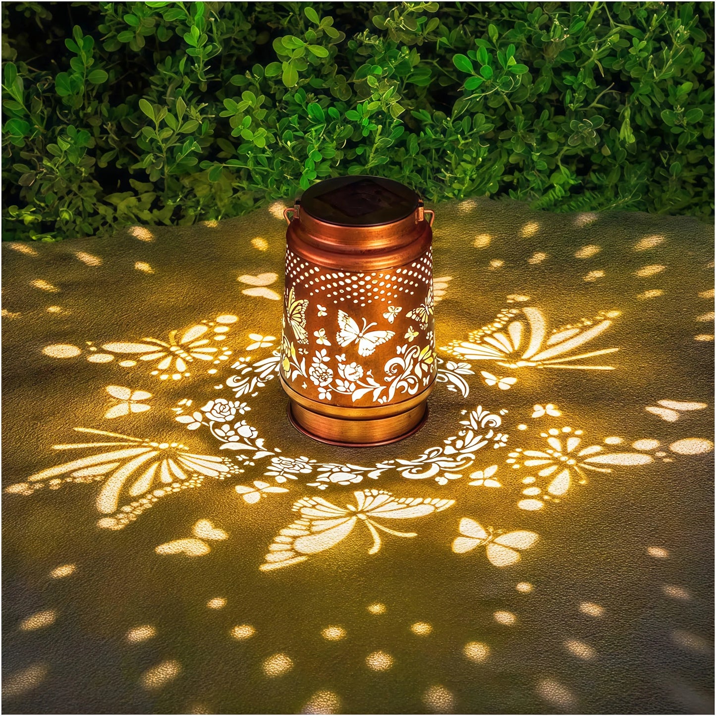 2/1pc Solar Butterfly Lanterns Outdoor Hanging Light with Intricate Butterfly Design Perfect Gifts for Yard Patio Backyard Decor