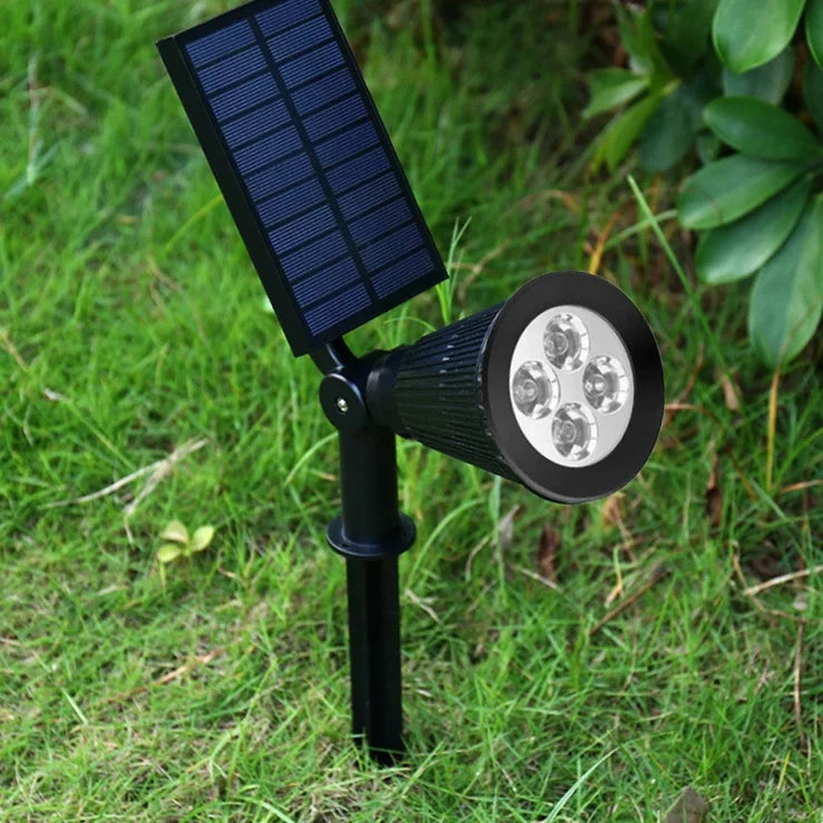 1pc 4/7/18/36LED Solar Spotlights Outdoor IP65 Waterproof Brightness Adjustable Spot Light for Garden Backyard Driveway Patio