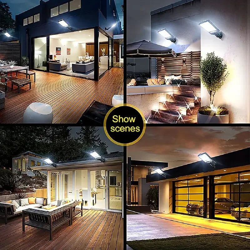 Solar Street Lights Outdoor Waterproof Human Body Sensing Courtyard Garden Wall Household Lights Rural Road Lighting Wall Lights