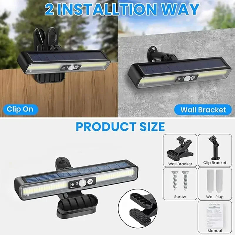 Newest Solar LED Light 300000LM Outdoor Solar Lamp Of Motion Sensor 4 Mode Waterproof IP65 Solar Garden Light Street Yard Lanter