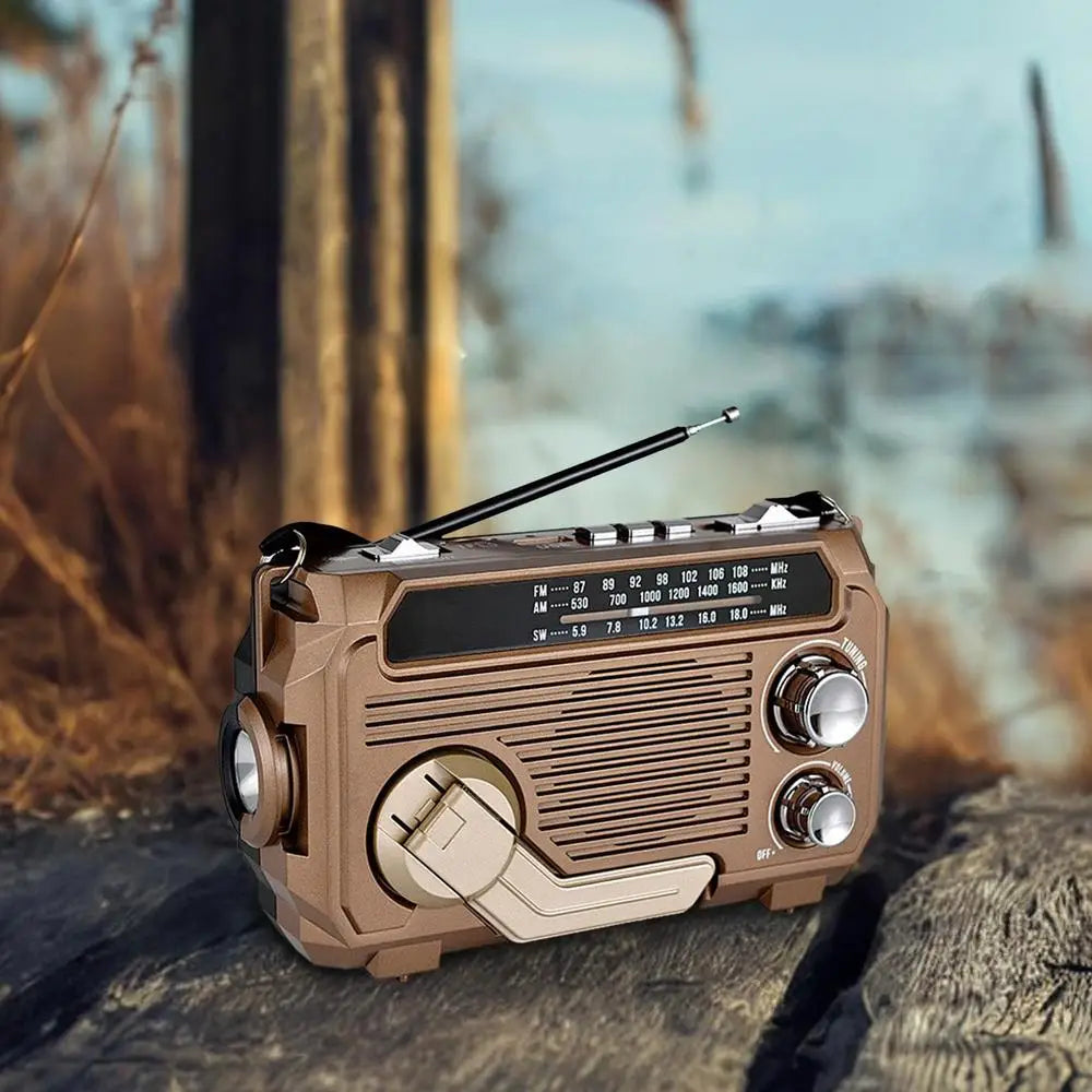 Solar Charging Emergency Radios Portable Radio Receiver Crank Radio Solar Hand Crank Radio Emergency Multifunctional Radio