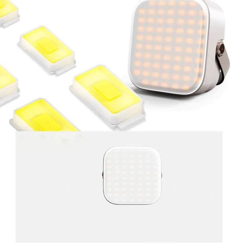Solar Energy Outdoor Camping Light Portable Waterproof Large-capacity Lithium Battery High Power Camping Light Outdoor Supplies