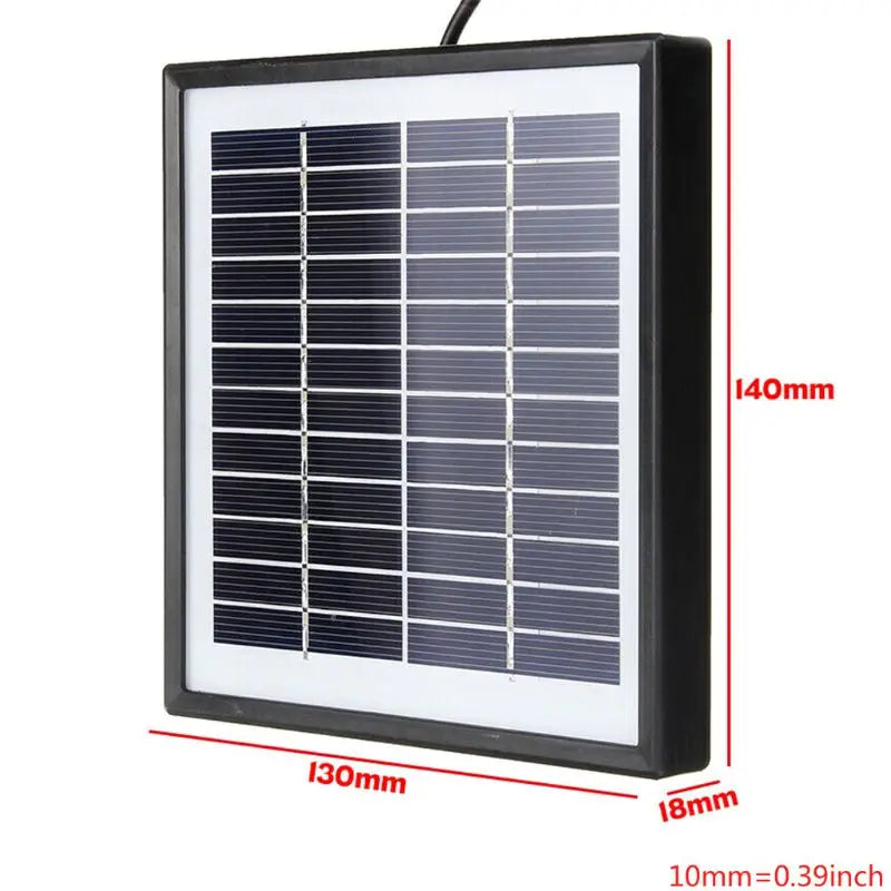 Solar Panel Outdoor 5W 12V Portable Solar Pane Climbing Fast Polysilicon Tablet Solar Generator Travel H8WD