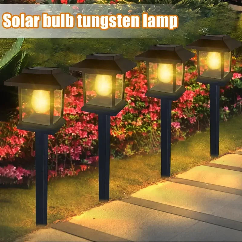 Solar Lights Outdoor Waterproof Auto on/Off Solar Pathway Lights for Garden Landscape Path Yard Patio Driveway Walkway Decor