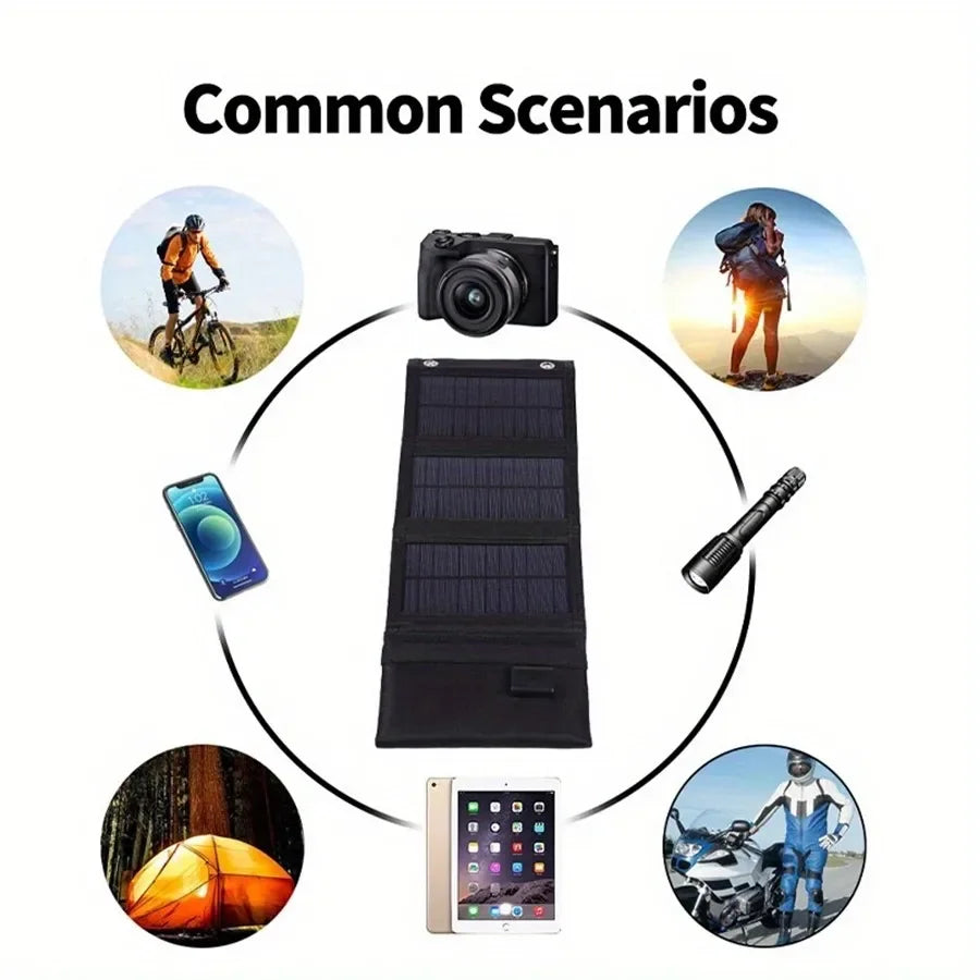 1pcs USB Foldable Solar Panel Portable Flexible Small Waterproof 5V Folding Solar Panels Cells For Mobile Phone Battery Charger