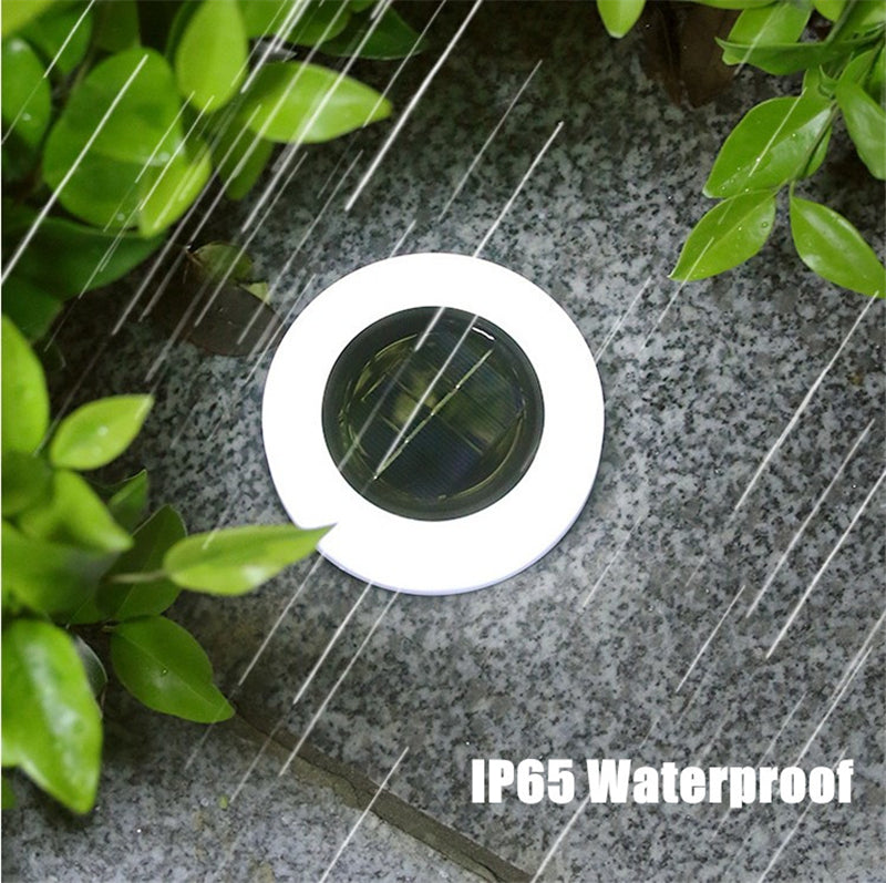 Solar Garden Lights Outdoor LED Solar Ground Lights Waterproof Landscape PathWay Floor Under Spot Lamp Decoration Lighting