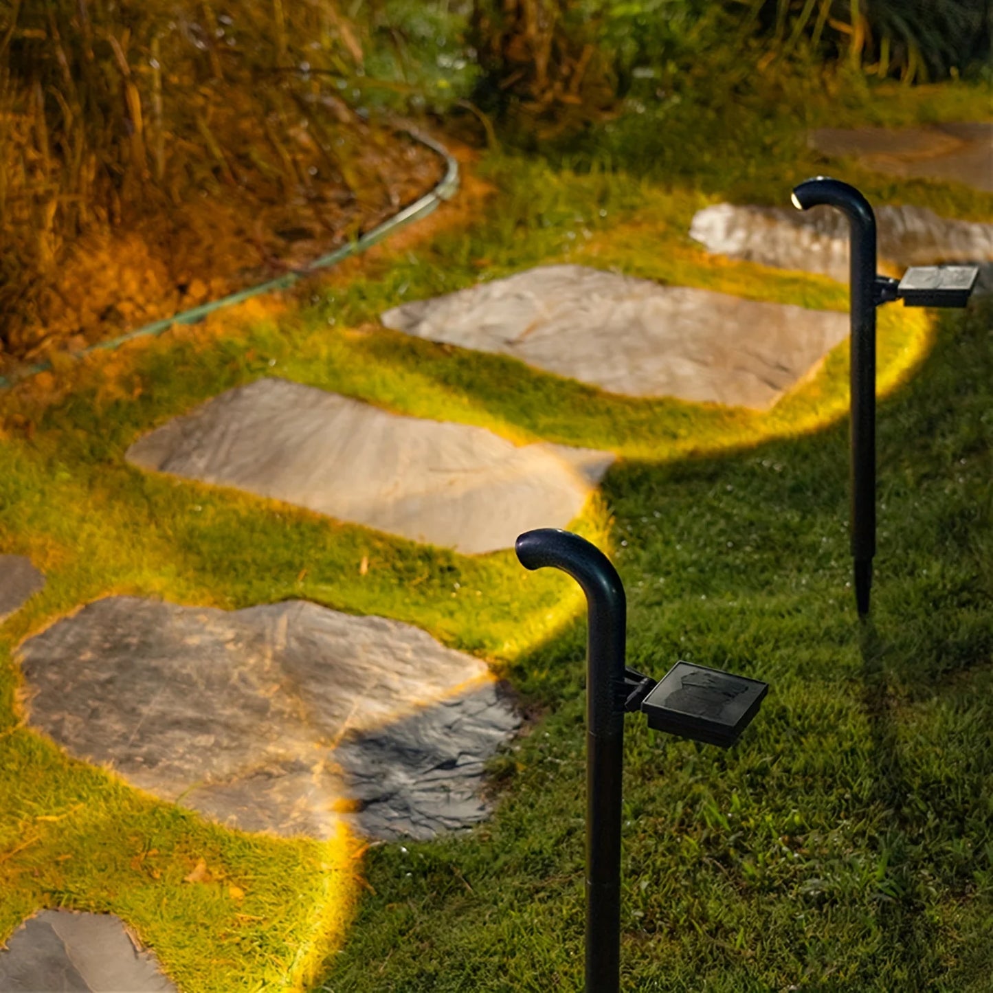 Solar Pathway Lights Outdoor Garden Lamp Waterproof 1 High Brightness LED Lens for Outside Path Yard Walkway Driveway Landscape