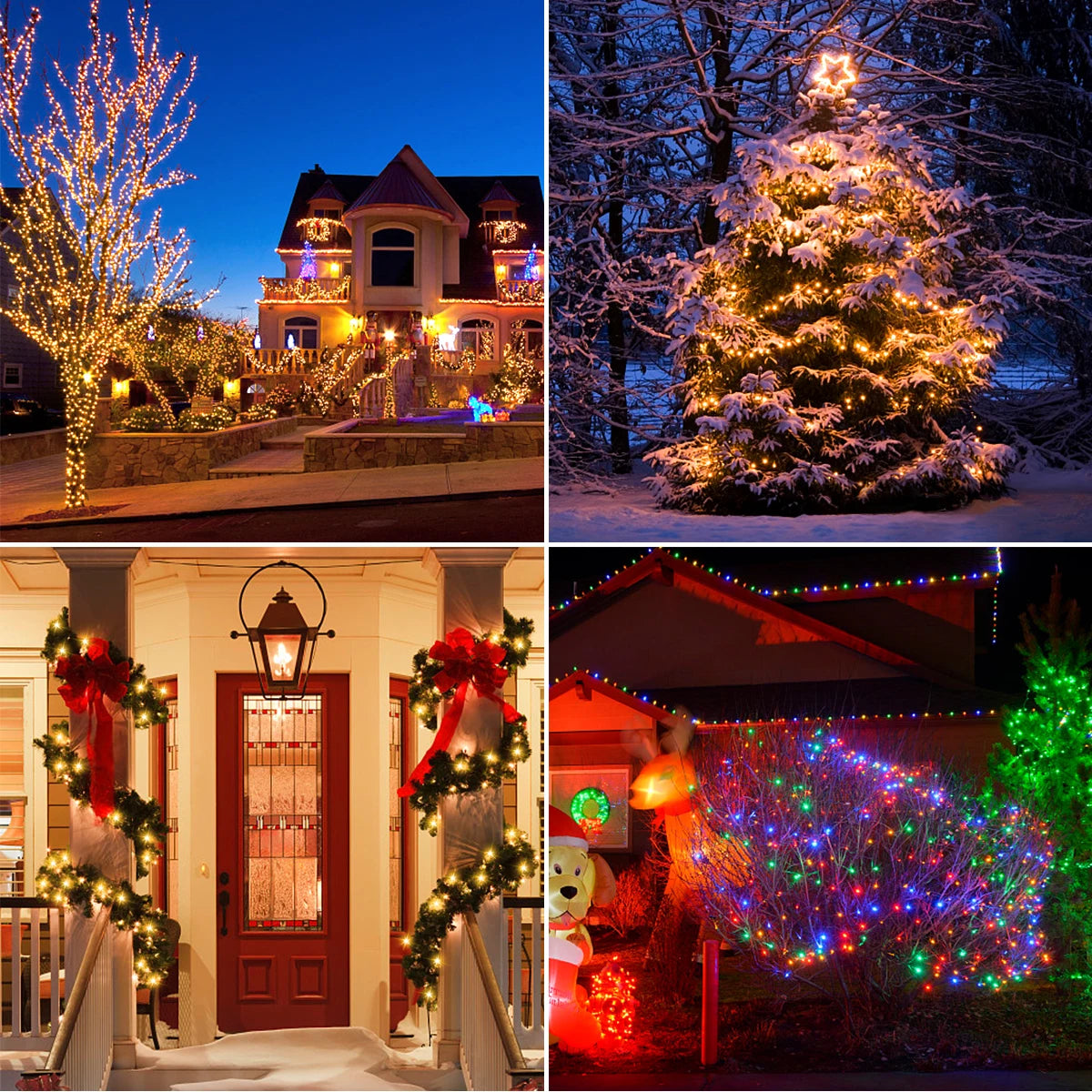 328ft Fairy LED Solar String Lights Outdoor, 8 Modes, USB Charge & Remote, Waterproof For Garden Balcony Garland Christmas Patio