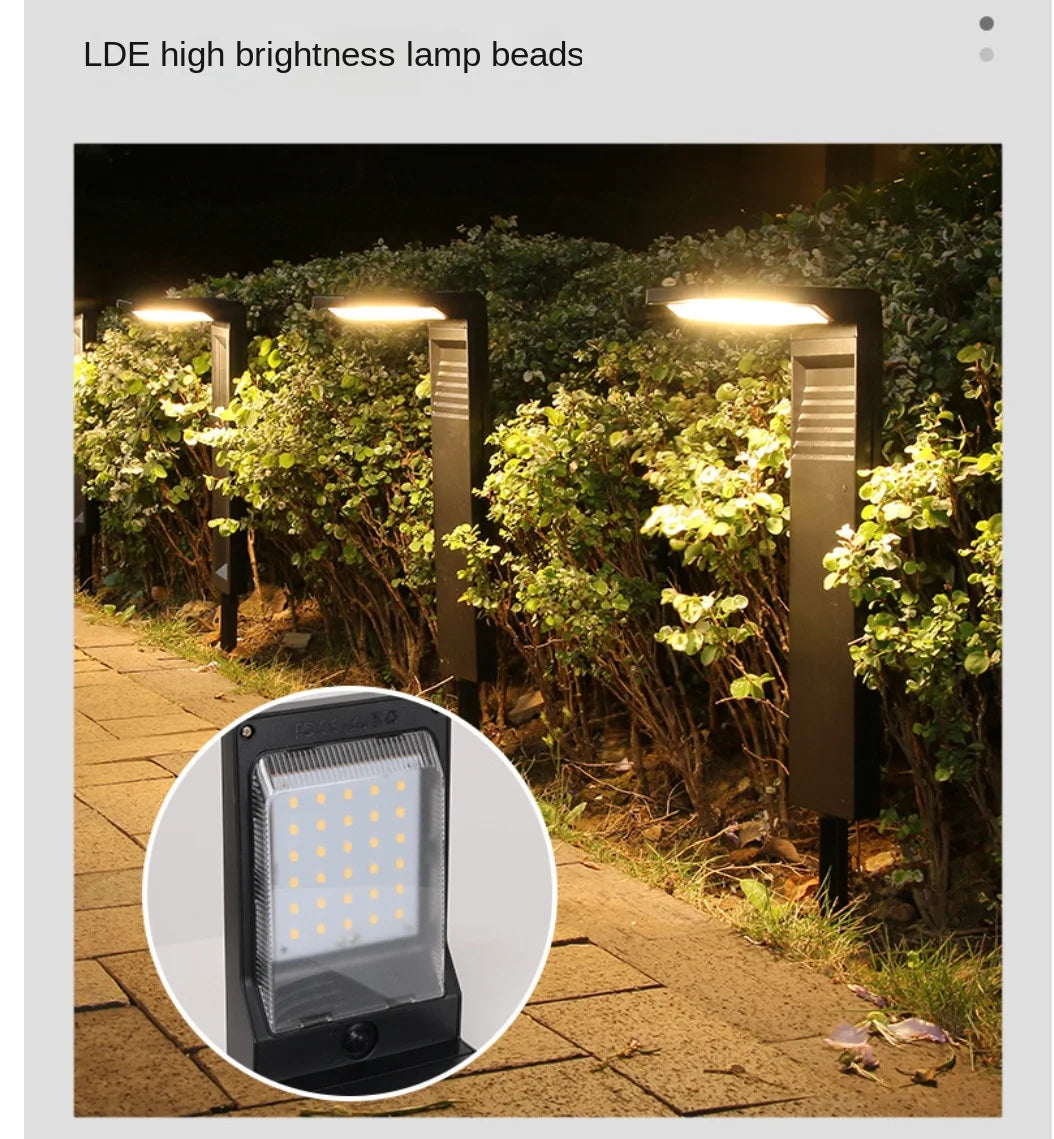 LED Solar Lawn Lights Outdoor Waterproof Courtyard Lights Garden Villas Residential Areas Decorative Areas