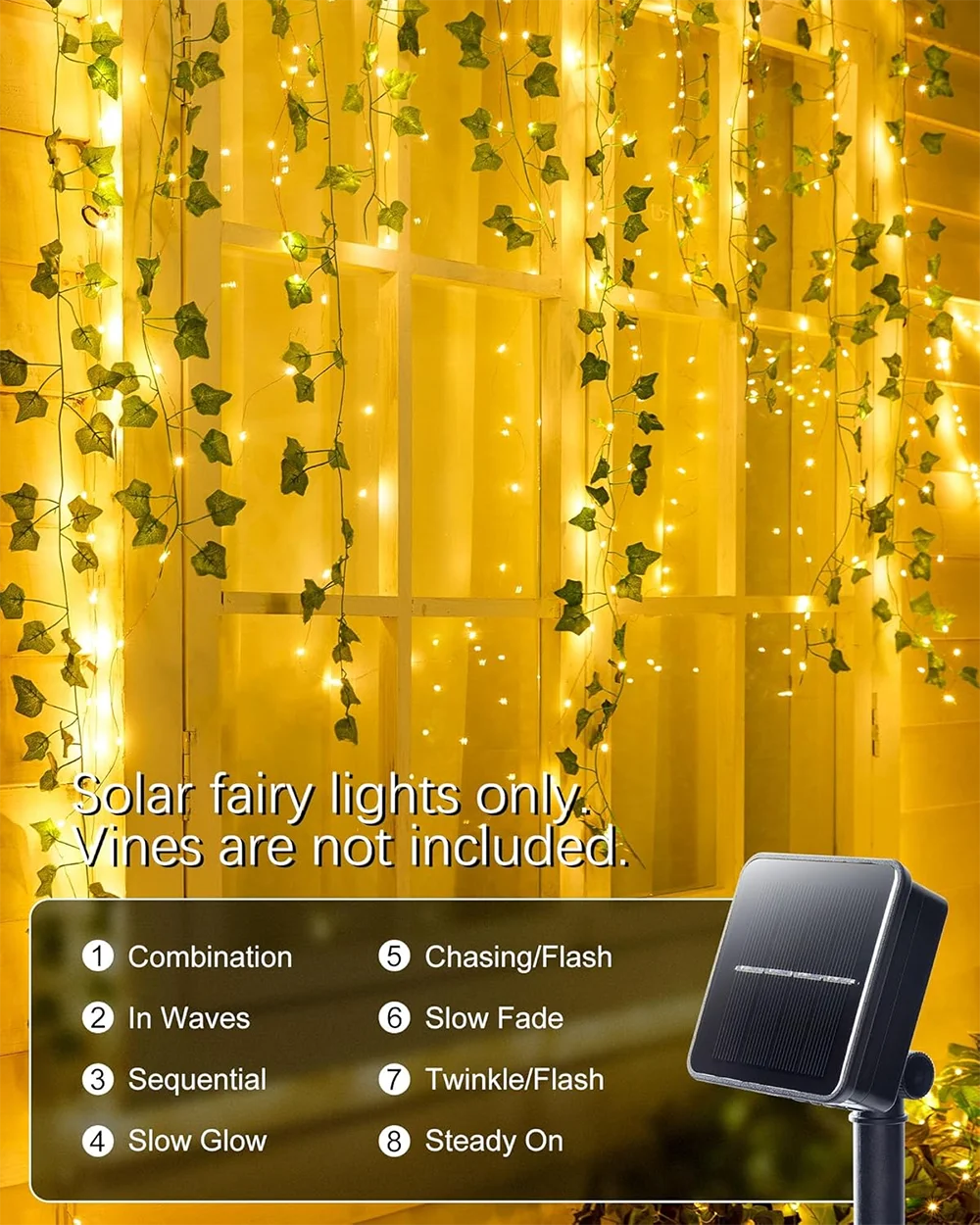 Solar Christmas String Lights Outdoor Waterproof 400LED Fairy Light for Outside Yard Tree Patio Garden Wedding Christmas Decor